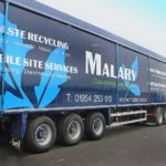 Bulk or drummed hazardous waste arrives for processing